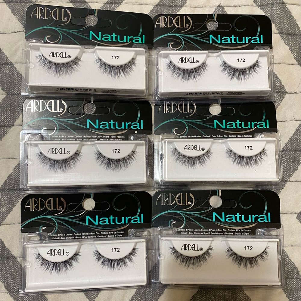 6 packs of Ardell Natural Lashes